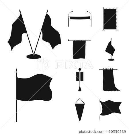 Isolated object of material and media icon. Set of material and textile stock vector illustration. Isolated object of material and media icon. Set of material and textile stock vector illustration. 60559289