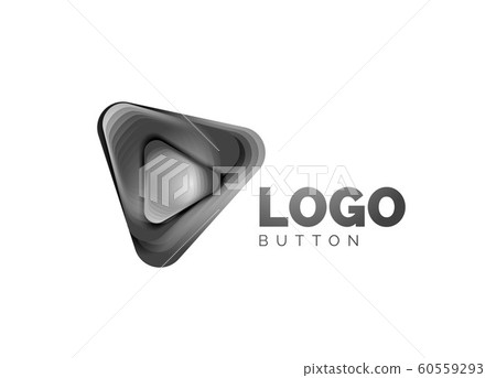 Play, arrow or download button icon, minimal design business logo template. 3d geometric bold in relief style with color blend steps effect. Vector Illustration For Wallpaper, Banner, Background, Card Play, arrow or download button icon, minimal design business logo template. 3d geometric bold in relief style with color blend steps effect. Vector Illustration For Wallpaper, Banner, Background, Card 60559293