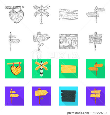 Vector illustration of raw and forest sign. Set of raw and hardwood vector icon for stock. Vector illustration of raw and forest sign. Set of raw and hardwood vector icon for stock. 60559295