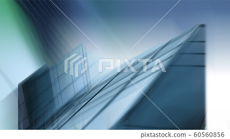 Abstract business modern city urban futuristic architecture background, motion blur, reflection in glass of high rise skyscraper facade, toned blue picture with bokeh. Real estate concept 60560856