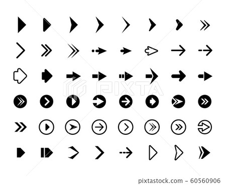 Web Direction Numbers Web arrows. Symbols for website direction... - Stock Illustration ...