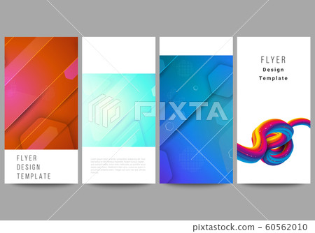 The minimalistic vector illustration of the editable layout of flyer, banner design templates. Futuristic technology design, colorful backgrounds with fluid gradient shapes composition. The minimalistic vector illustration of the editable layout of flyer, banner design templates. Futuristic technology design, colorful backgrounds with fluid gradient shapes composition. 60562010
