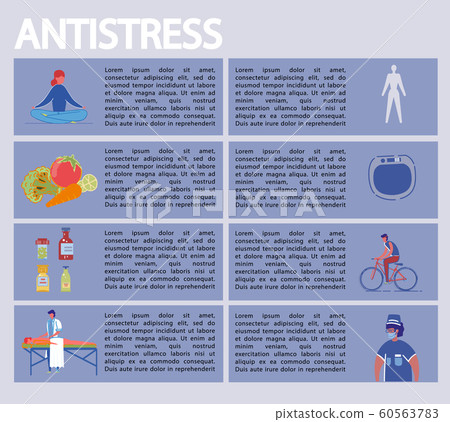 Article About Relaxation And Antistress Banner Stock Illustration