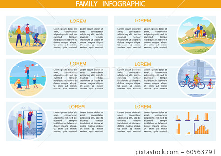 Family Leisure and Joint Sport Infographic Banner. Family Leisure and Joint Sport Infographic Banner. 60563791