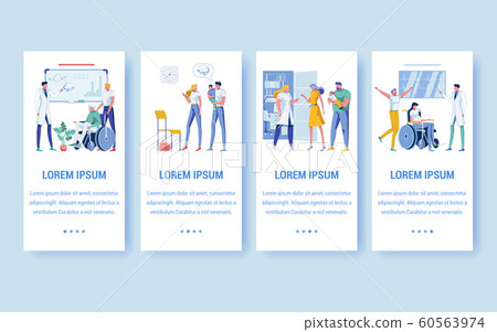 Set Four Banners with Copy Space for Extra Text 60563974