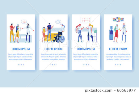 Geriatric Rehabilitation Center Vector Banners 60563977