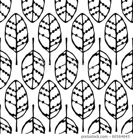 seamless pattern with black leaves seamless pattern with black leaves 60564643