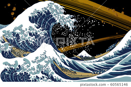Kanagawa offshore & Japanese pattern Kanagawa offshore & Japanese pattern 60565146