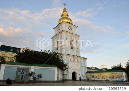 Kiev in Autumn; St. Michael's Golden-Domed Kiev in Autumn; St. Michael's Golden-Domed 60565519