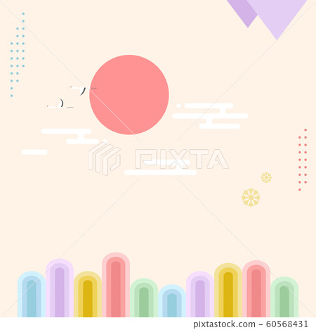 Korean traditional background vector illustration Korean traditional background vector illustration 60568431