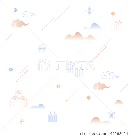 Korean traditional background vector illustration Korean traditional background vector illustration 60568434