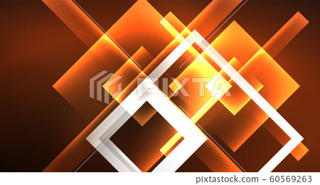 Shiny neon design square shape abstract background. Retro vector abstract design banner template Shiny neon design square shape abstract background. Retro vector abstract design banner template 60569263
