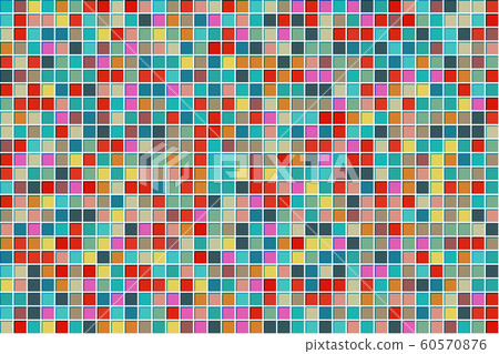 Colorful abstract square mosaic texture background - Stock Illustration ...