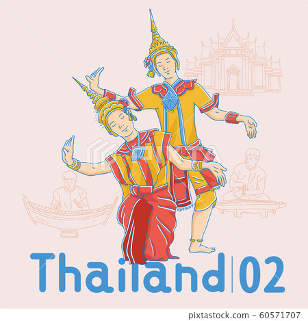 Thai traditional dance dancer 60571707