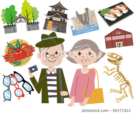 Fukui sightseeing trip illustration 60571922