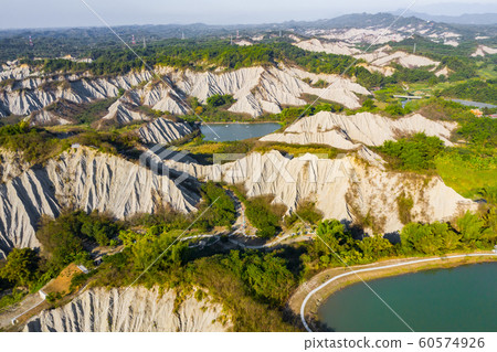 臺灣高雄月世界地形Asia Taiwan Kaohsiung Moon World Terrain 60574926