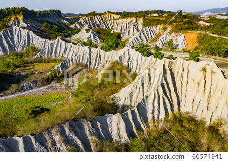 臺灣高雄月世界地形Asia Taiwan Kaohsiung Moon World Terrain 60574941