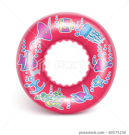 Red swimming circle 60575230