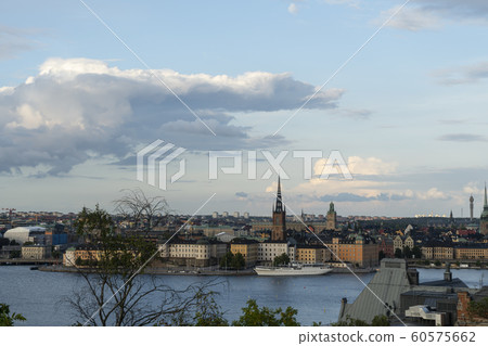 Panorama of Gamla Stan island in Stockholm 60575662