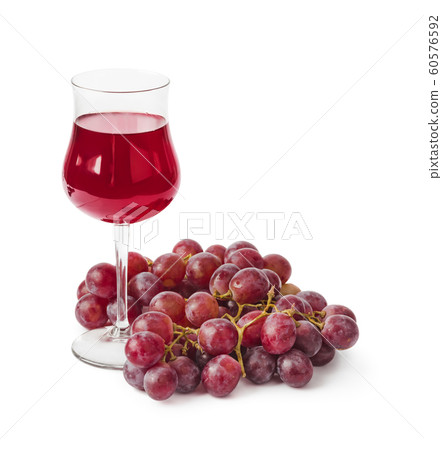 Wine glass and grapes Wine glass and grapes 60576592