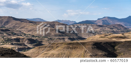 Landscape between Gheralta and Lalibela in Tigray, Ethiopia, Africa Landscape between Gheralta and Lalibela in Tigray, Ethiopia, Africa 60577019