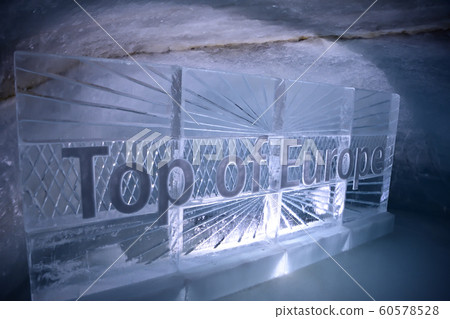 Ice sculpture of the Ice Palace "Ice Palace" at the Sphinx Observatory Top of Europe Ice sculpture of the Ice Palace "Ice Palace" at the Sphinx Observatory Top of Europe 60578528