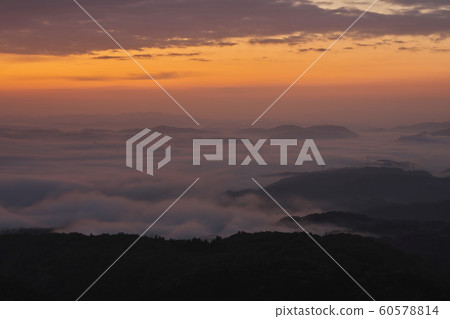 <岡山>本宮山雲海的風景 60578814