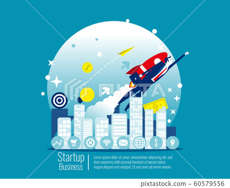 Start up business. Concept business vector 60579556