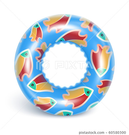 Blue swimming circle 60580300