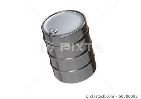 Steel barrel isolated on the white background 3d rendering 60580698