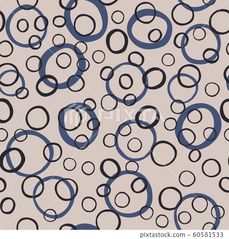 Abstract monochrome seamless pattern with circle Abstract monochrome seamless pattern with circle 60581533