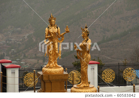 Statues of Godess Tara, Thimpu, Bhutan 60583842