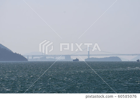 Udaka渡輪從高松到Uno 10的景色 Udaka渡輪從高松到Uno 10的景色 60585076