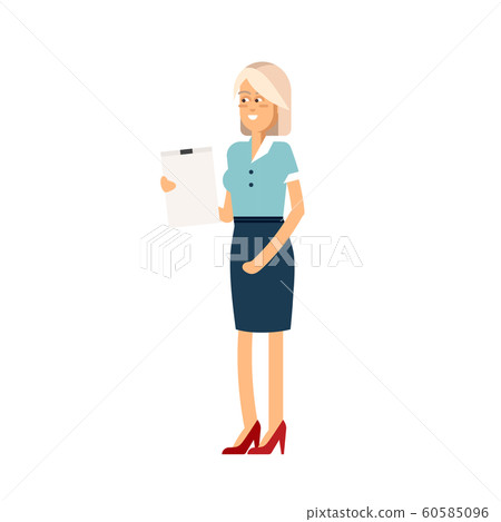Business woman. Vector illustration female 60585096