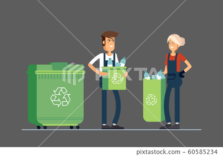 Cool vector urban sanitary vehicle 60585234