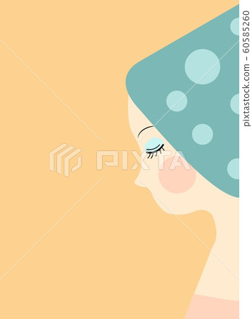 A woman closing eyes, thinking of love A woman closing eyes, thinking of love 60585260