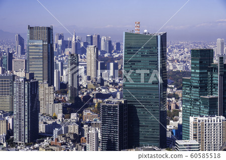Tokyo city view from the Tokyo Tower observatory, Roppongi Tokyo city view from the Tokyo Tower observatory, Roppongi 60585518