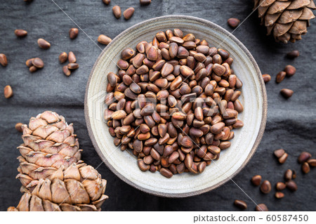 Cedar or pine nuts Cedar or pine nuts 60587450