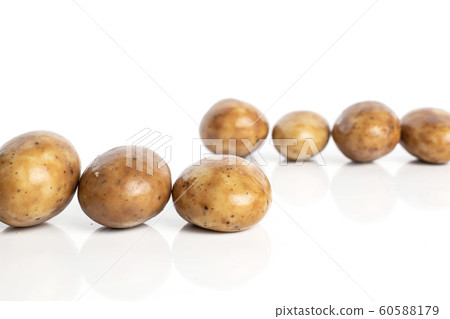 Tiramisu almond nut isolated on white 60588179