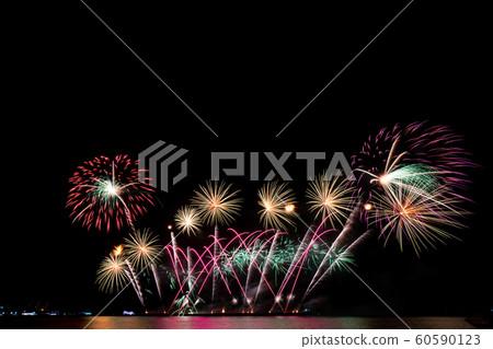 Fireworks light up the sky 60590123