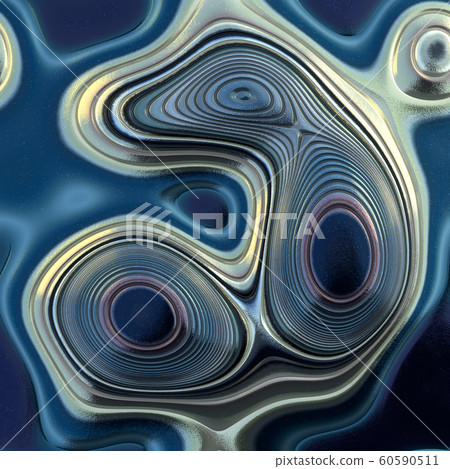 Abstract sci fi alien metal. 3d - Stock Illustration [60590511] - PIXTA