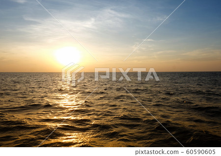 Samaesarn Island in evening sunset view. Samaesarn Island in evening sunset view. 60590605