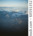 Mountain peaks in Chamonix-Mont-Blanc. France. French alps, beautiful trees. National park. 60591352