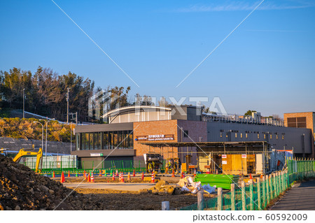 Yokohama cityscape in Japan overlooking Hazawa Yokohama Kokudai Station Yokohama cityscape in Japan overlooking Hazawa Yokohama Kokudai Station 60592009