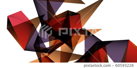 Triangle geometric background in trendy style on light background. Retro vector illustration. Colorful bright. Trendy modern style. Vector business illustration. Triangle geometric background in trendy style on light background. Retro vector illustration. Colorful bright. Trendy modern style. Vector business illustration. 60593226