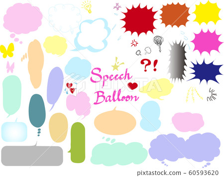 Colorful speech bubbles 60593620