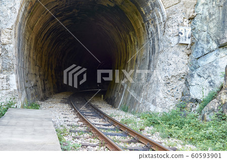 Track through a tunnel 60593901
