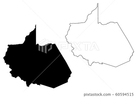 Department of Madre de Dios map vector.... 60594515