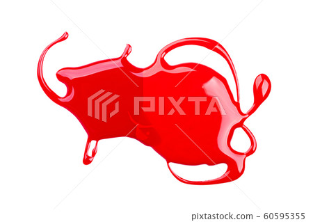 Mixing two shades of red nail polish. Mixing two shades of red nail polish. 60595355