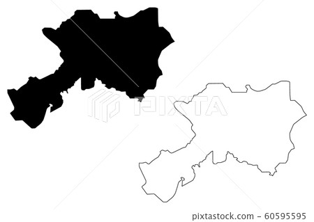 Dhamar Governorate map vector.... Dhamar Governorate map vector.... 60595595